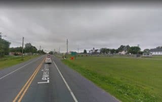 Harbeson, DE road near personal injury law firm.