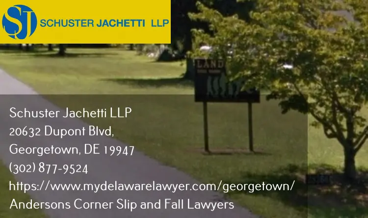 andersons corner, de slip and fall lawyers landis tree farm